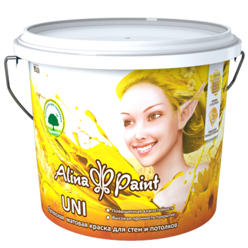 КРАСКА Д/СТЕН ALINA PAINT UNI ЛАТЕКСНАЯ 25КГ