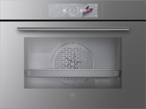 Паровой шкаф V-ZUG Steamer V4000 45 платиновое стекло S4T-23026