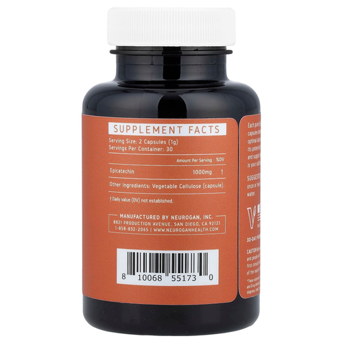 Neurogan Health, эпикатехин, 60 капсул (500 мг в 1 капсуле)