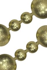 Украшение для высотной ёлки Бусы Искристые., 145 см, пластиковые, золотой, ПромЕлка, (БИП-145Gold)