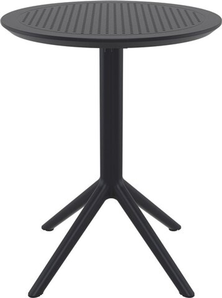 Стол пластиковый складной Siesta Contract Sky Folding Table Ø60, черный