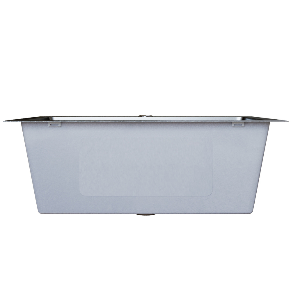 Мойка настол.монтаж 53х43 (3,0) вып 3 1/2  MIXLINE PRO с ФАСКОЙ 22см с сифоном (черный графит)