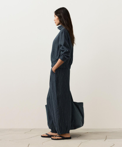 Oysho Брюки-баллоны из 100% льна, темно-синий