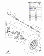 Пыльник ШРУСа Yamaha Grizzly 700 2016-