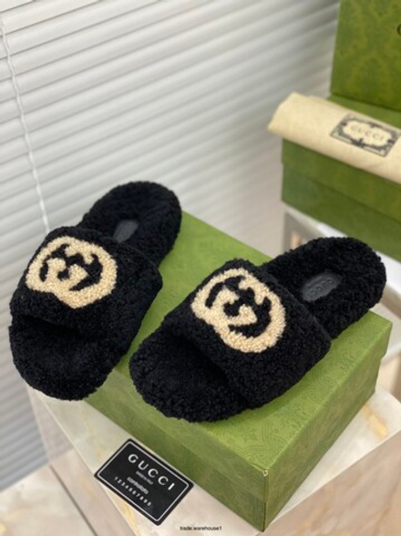 Gucci Wool Slide Sandal