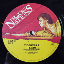 Винтажная виниловая пластинка LP Tigertailz Heaven (UK 1990) 45 RPM Maxi Single