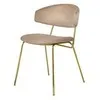 Стул Elle латте с золотыми ножками
