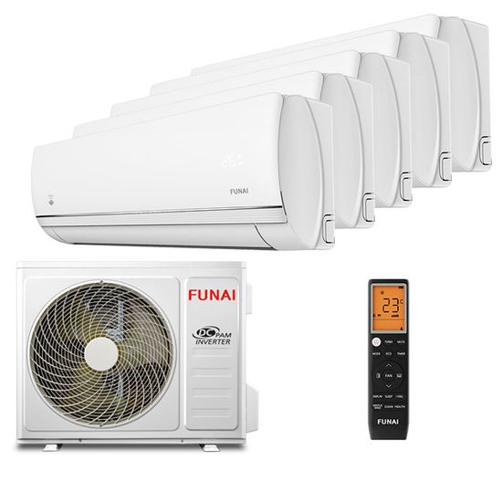 Мультисплит система на 5 комнат Funai RAM-I-KD30HP.W02/S x 5 / RAM-I-5SKG125HP.02/U