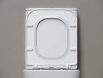 Унитаз напольный Ceramica Nova Cubic CN1803T-B/CN1803T-T белый, безободковый, с крышкой микролифт, слив торнадо