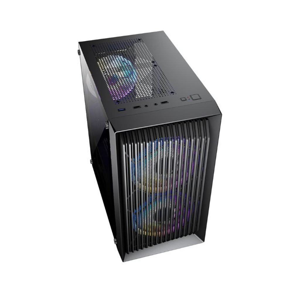 Корпус mATX 1STPLAYER BLACK.SIR BS-2 ARGB