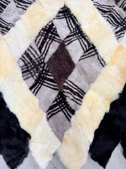 Меховой Коврик прикроватный накидка на кресло из овчины