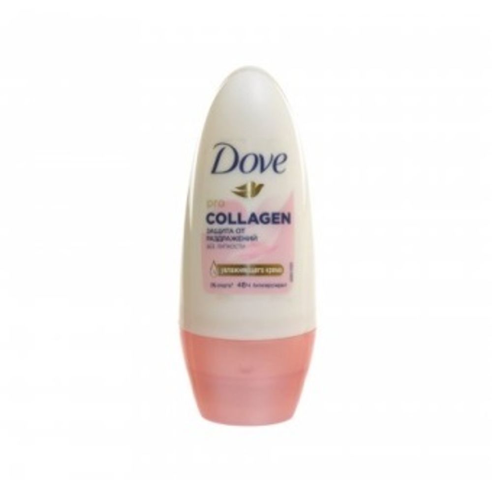 Dove Дезодорант-антиперспирант шариковый с Pro-collagen комплекс, защита от раздражений, без липкости, 50 мл