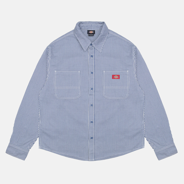 Рубашка мужская Dickies Hickory Long Sleeve Work Shirt 