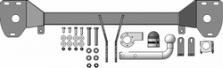 Фаркоп Motodor Geely Tugella 2020-, Knewstar 001 2024- (оцинк. Шар) арт.94203-A