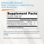Doctor's Best, коэнзим Q10 с высокой степенью усвояемости, с BioPerine, 200 мг, 180 вегетарианских капсул