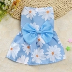 Платье для кошек и собак мелких пород «Бонита на прогулке», ромашки, размер ХL, длина спинки 32-34см