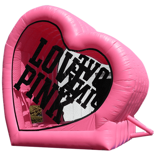 Коммерческий надувной батут "Сердце"