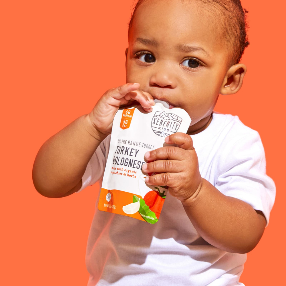 Serenity Kids, болоньезе с индейкой, органическими овощами и травами, для детей от 7 месяцев, 99 г (3,5 унции)