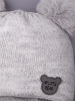 Шапка детская зимняя вязаная с ушками