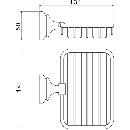 Мыльница Aquatek Классик AQ4533CR Хром