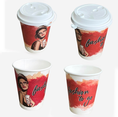 Стакан бумажный 450мл " FASHION" (800шт/20уп/40шт)