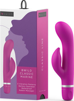 Ярко-розовый вибратор-кролик Bwild Classic Marine - 19,3 см. (Цвет: ярко-розовый)