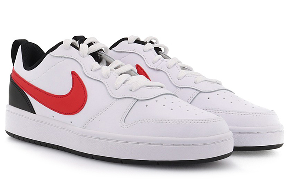 Женские кроссовки Nike Court Borough Low 2 'Summit White University Red' BQ5448-110