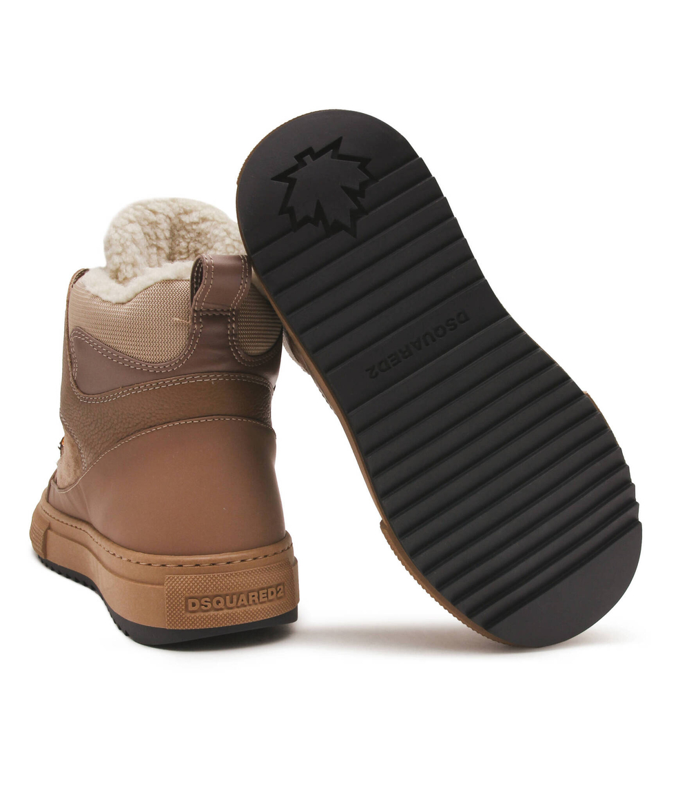 Кожаные угли Dsquared2 - коричневый(SNW0257 25100041)