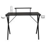 Стол на металлокаркасе BRABIX "TECH GT-002", 1000х635х750 мм, черный, 641858