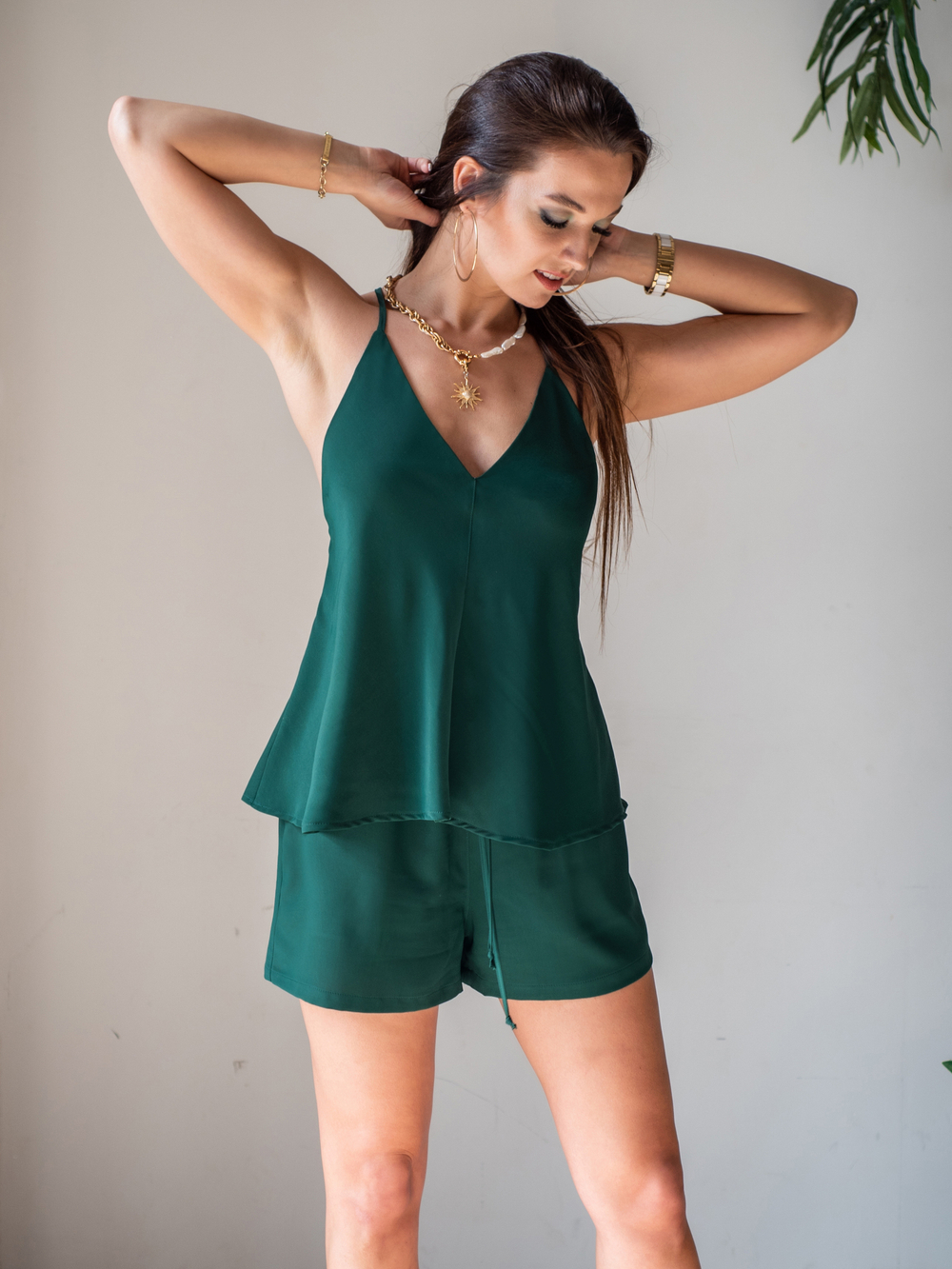 Tank top COLOMBINA, Dark Green