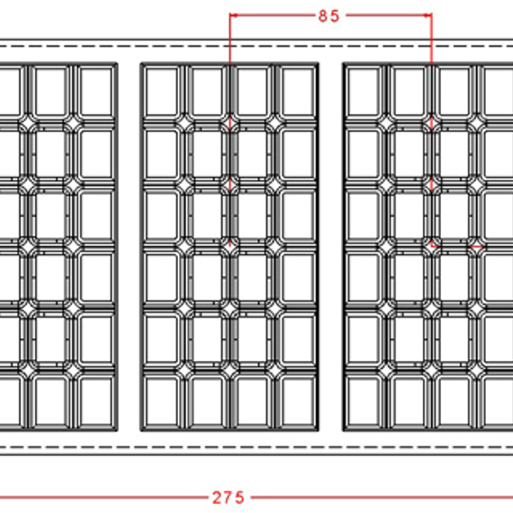 168 | Форма для шоколадных плиток &quot;Классика лайт&quot; (275*175 мм)
