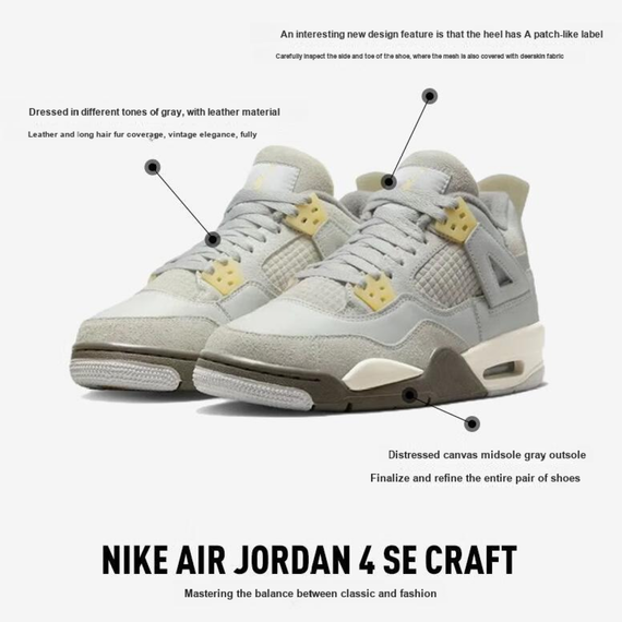 Джордан Эйр Джордан 4 Детские баскетбольные мячи МИД Топ Юнисекс