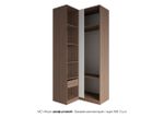 МС Роза Орех Франклин Шкаф угловой 1100