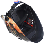 Маска сварщика Patriot WH 300 / 90х35 мм окно / степень затемнения DIN 9-13 / хамелеон / защитная маска для сварки / сварочный шлем