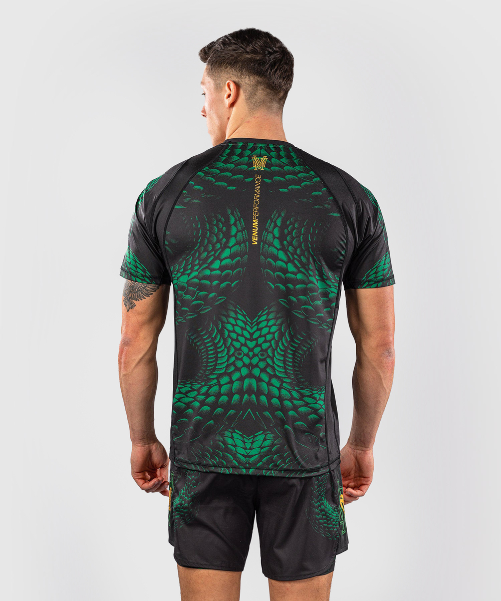 Футболка спортивная Venum Matupa Black/Green/Gold