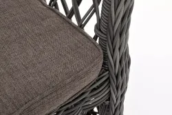 "Сицилия" плетеный стул из искусственного ротанга, цвет графит