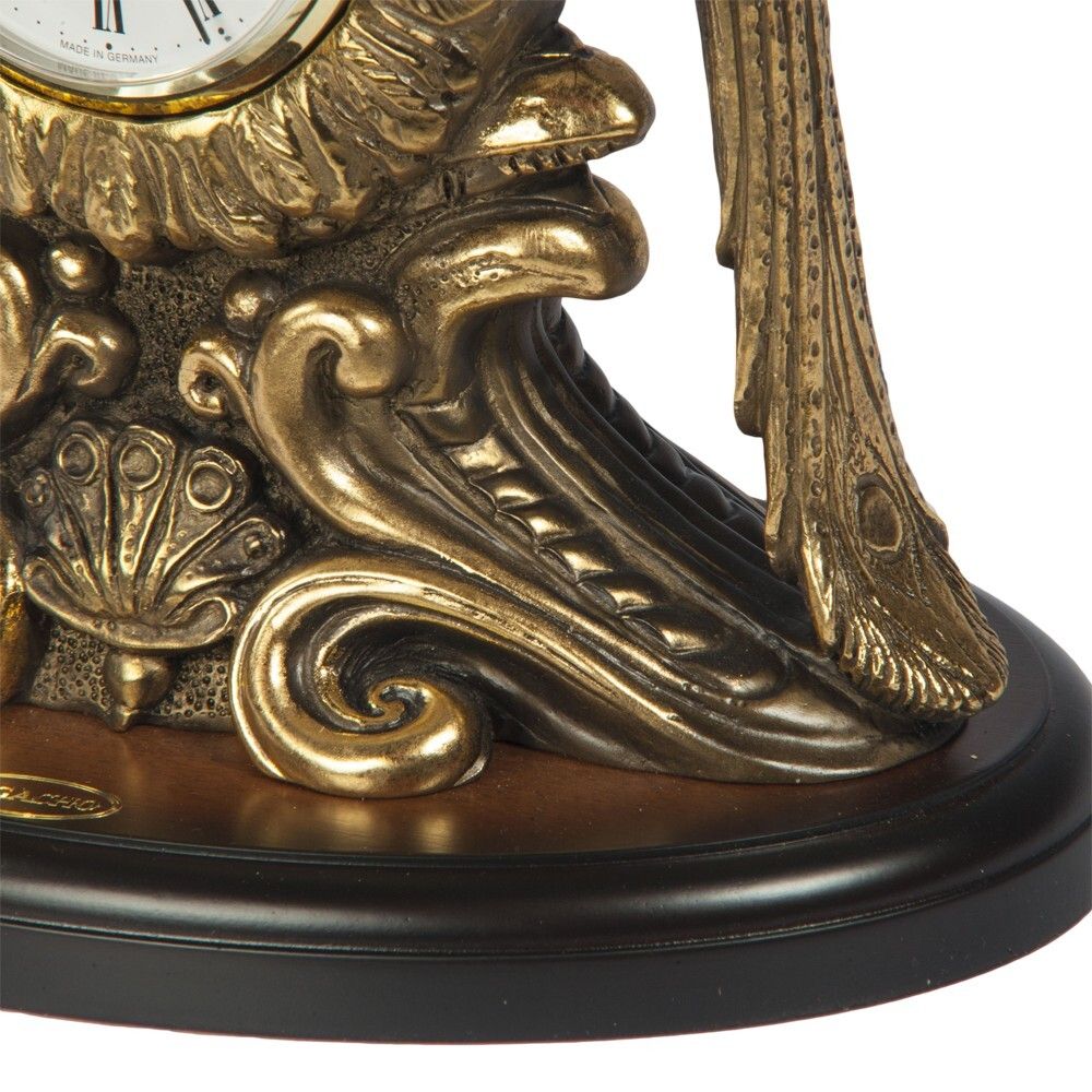 Часы настольные Павлины Бронза