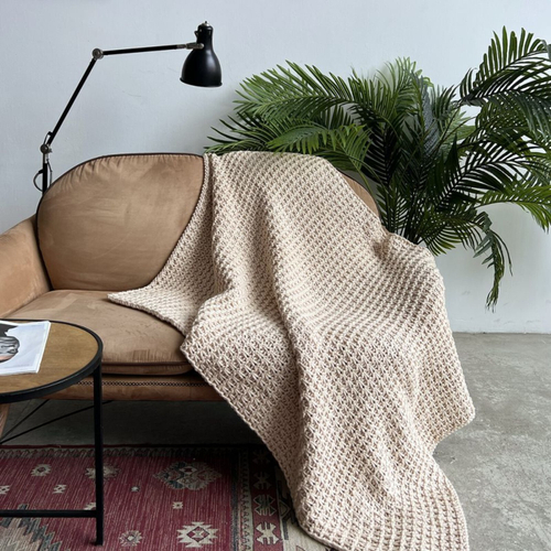 Плед Ниэль 110х185 | кремовый