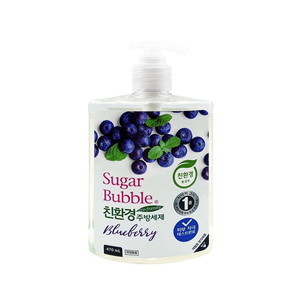 Средство для мытья посуды экологичное черника SUGAR BUBBLE Blueberry 470 мл