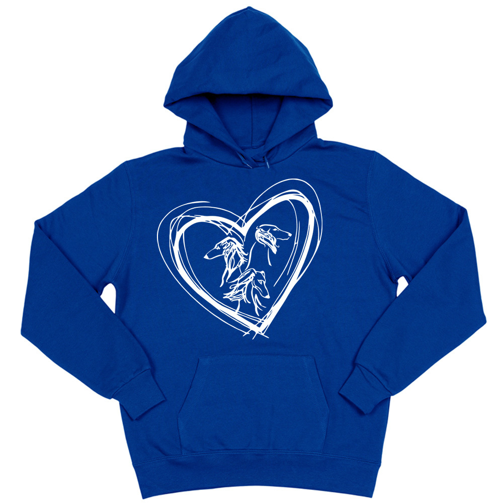 Толстовка "Силуэты в сердце"