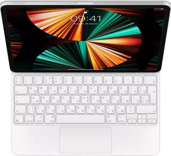 Клавиатура Apple Magic Keyboard for iPad Pro 12.9" (5th gen), русская раскладка, белый
