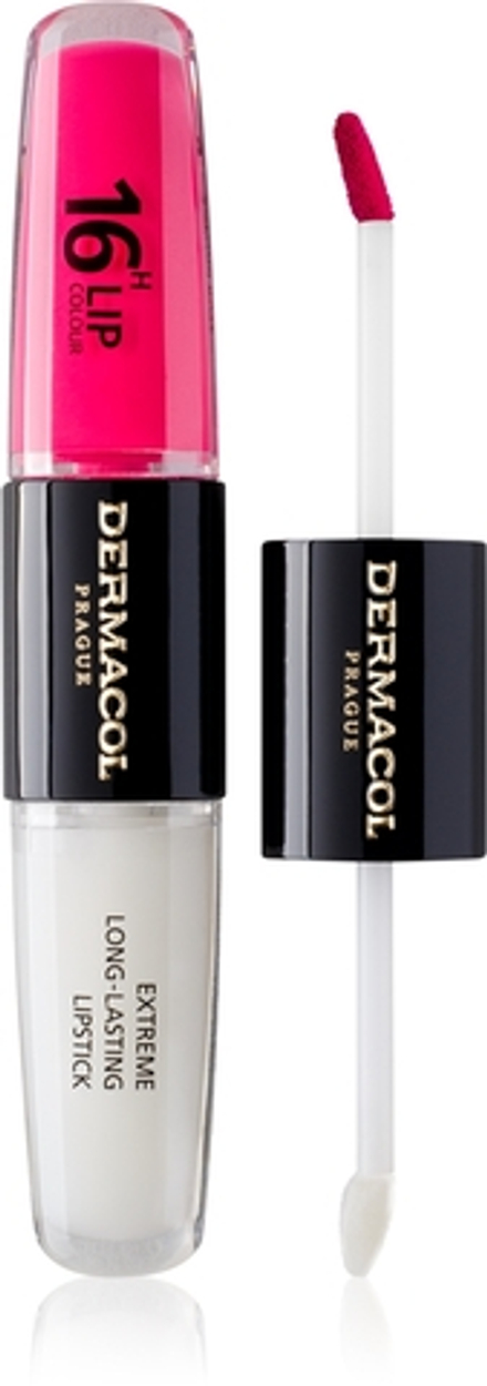 Dermacol 16H Lip Colour - Долговременная помада и блеск для губ оттенок 38, 2 ml