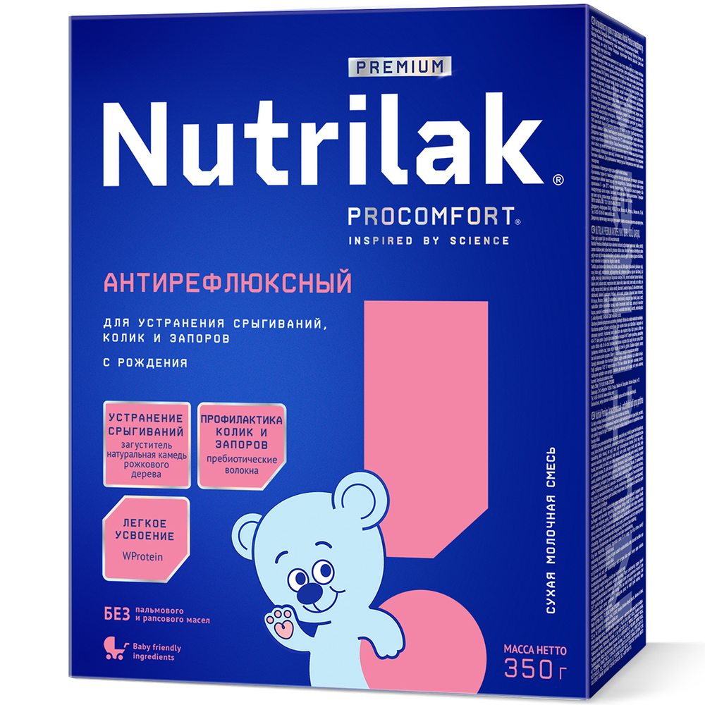 Смесь Nutrilak Premium Антирефлюксный с 0 месяцев 350 г