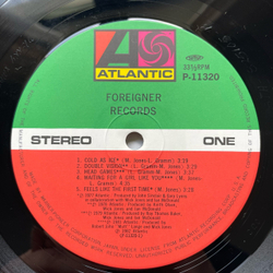 Винтажная виниловая пластинка LP Foreigner Records (Япония 1982) (Оби)