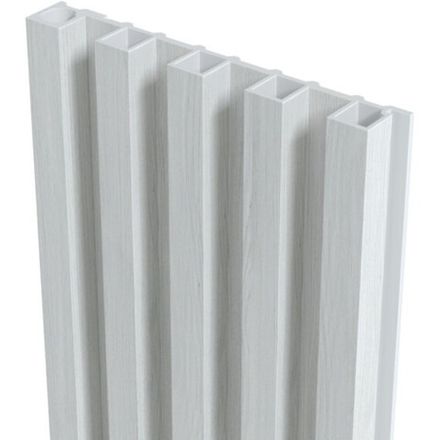 Стеновая реечная панель WPC Дуб жемчужный, 290x16,8 см