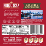 King Oscar, сардины дикого улова в нерафинированном оливковом масле высшего качества, один слой рыбы, 8–12 шт., 106 г (3,75 унции)