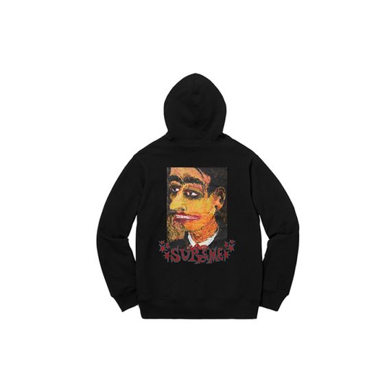 Supreme FW18 Portrait Hooded Sweatshirt Black