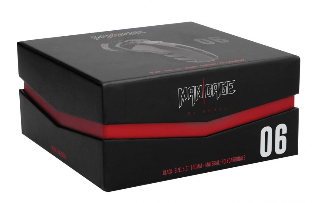 Черный мужской пояс верности Cock Cage Model 06 Chastity (Цвет: черный)