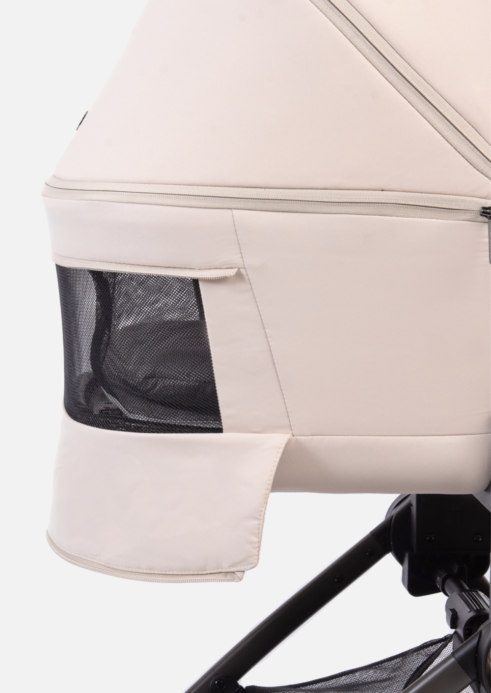 Peppy Коляска детская Monaco thermo 2 в 1 Beige (бежевый), рама серо-коричневая