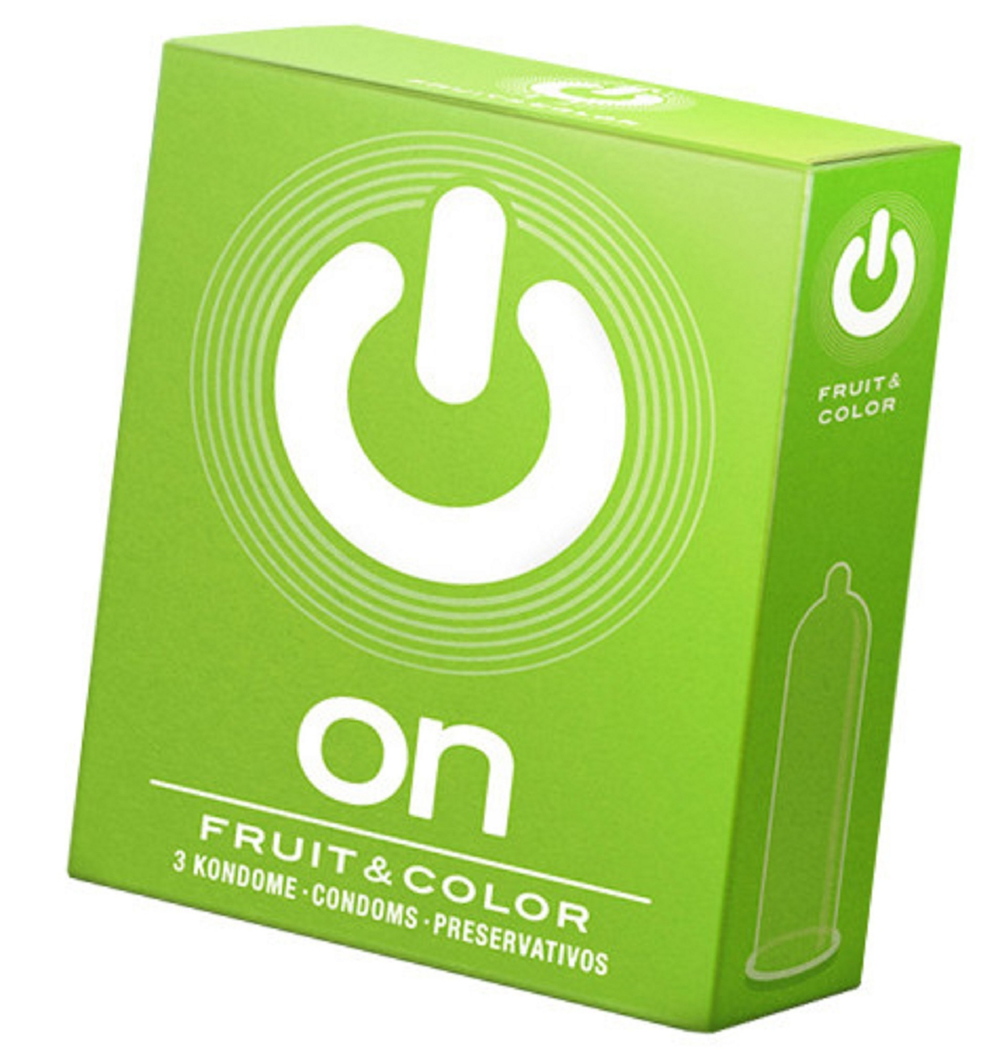 Презервативы ''ON)'' Fruit & Color цветные/ароматизированные №3